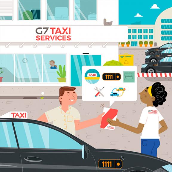 Locataire gérant avec un contrat tout compris G7 Taxi Services